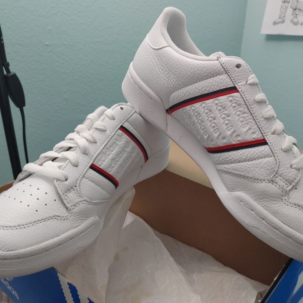 Adidas Originals Continental 80s white/red mens 9